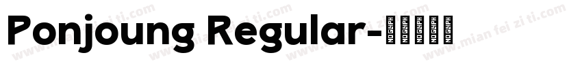 Ponjoung Regular字体转换